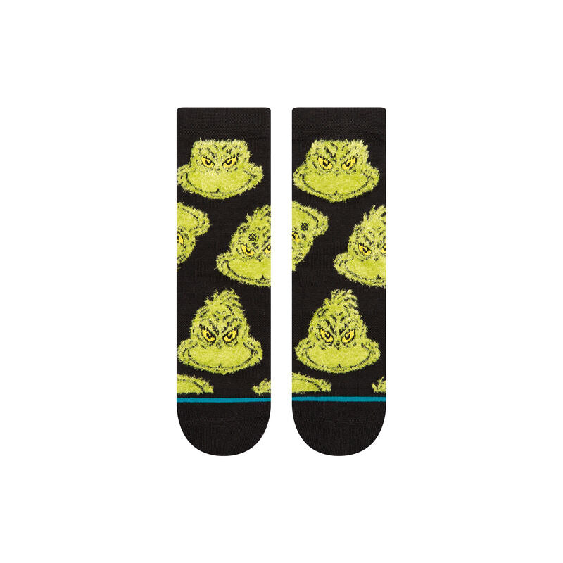 Stance Stance X The Grinch Mean One Kids Crew Socks - Black - Sun Diego Boardshop
