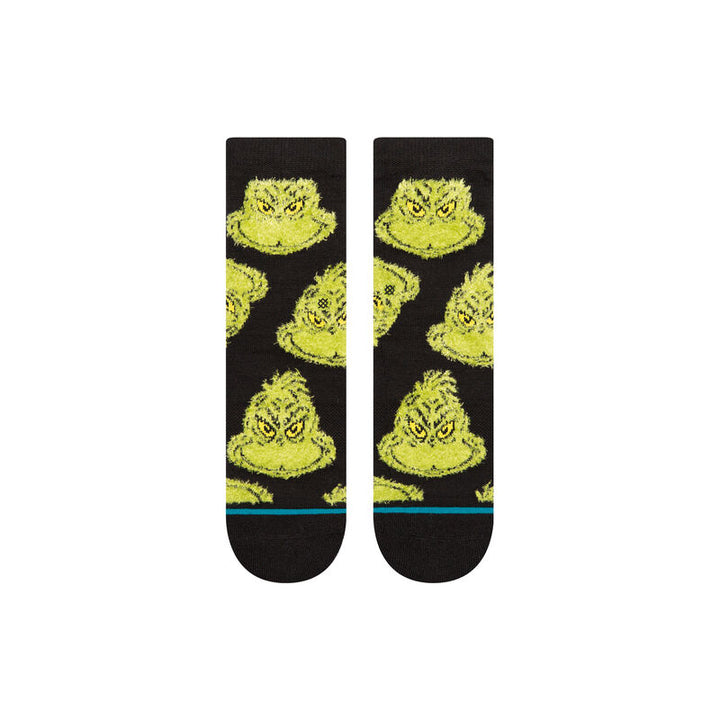 Stance Stance X The Grinch Mean One Kids Crew Socks - Black