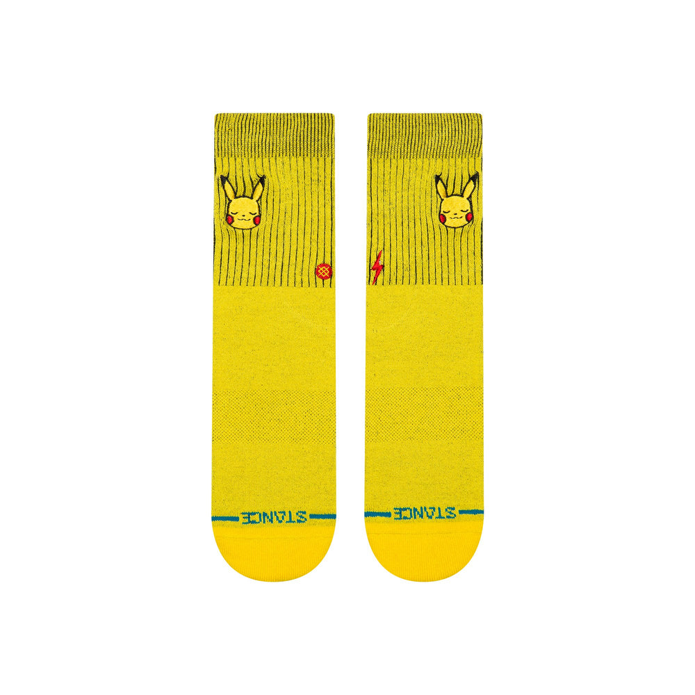 Stance Pikachu Kids Crew Socks - Yellow - Sun Diego Boardshop