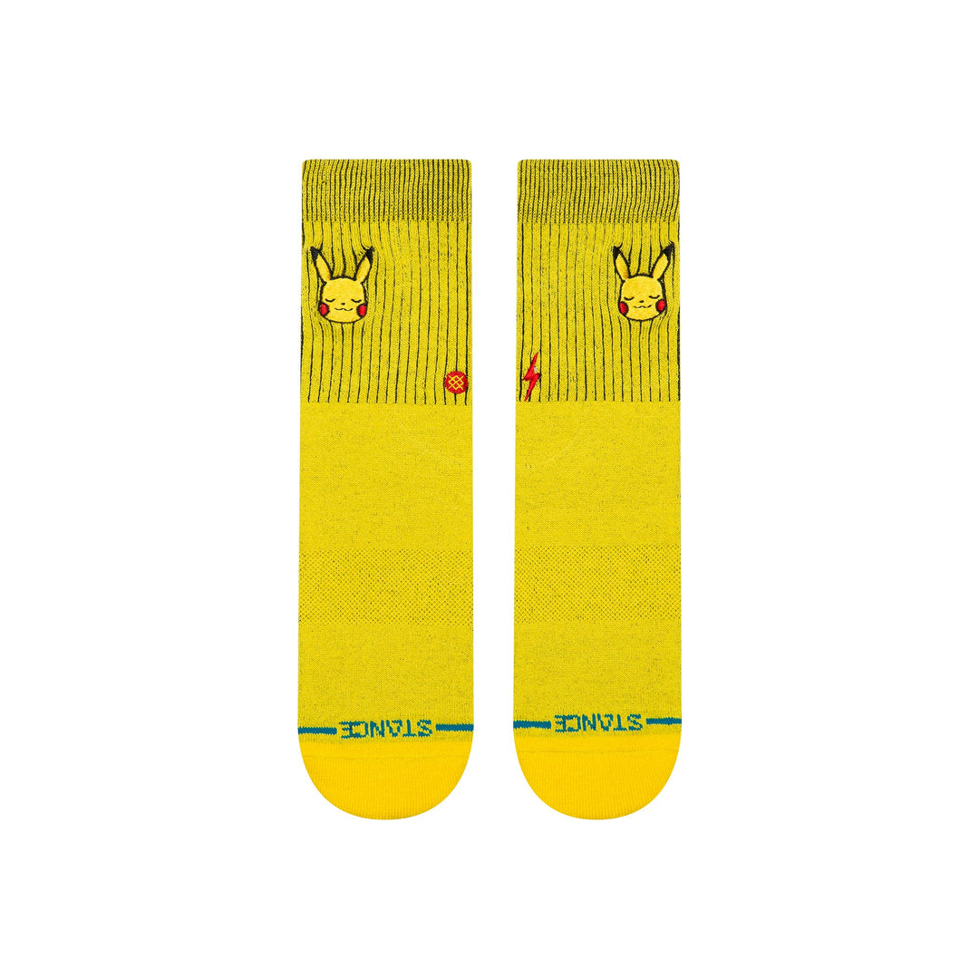 Stance Pikachu Kids Crew Socks - Yellow - Sun Diego Boardshop