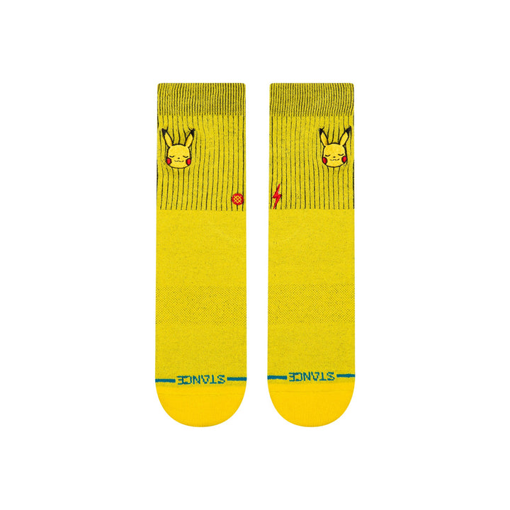 Stance Pikachu Kids Crew Socks - Yellow - Sun Diego Boardshop