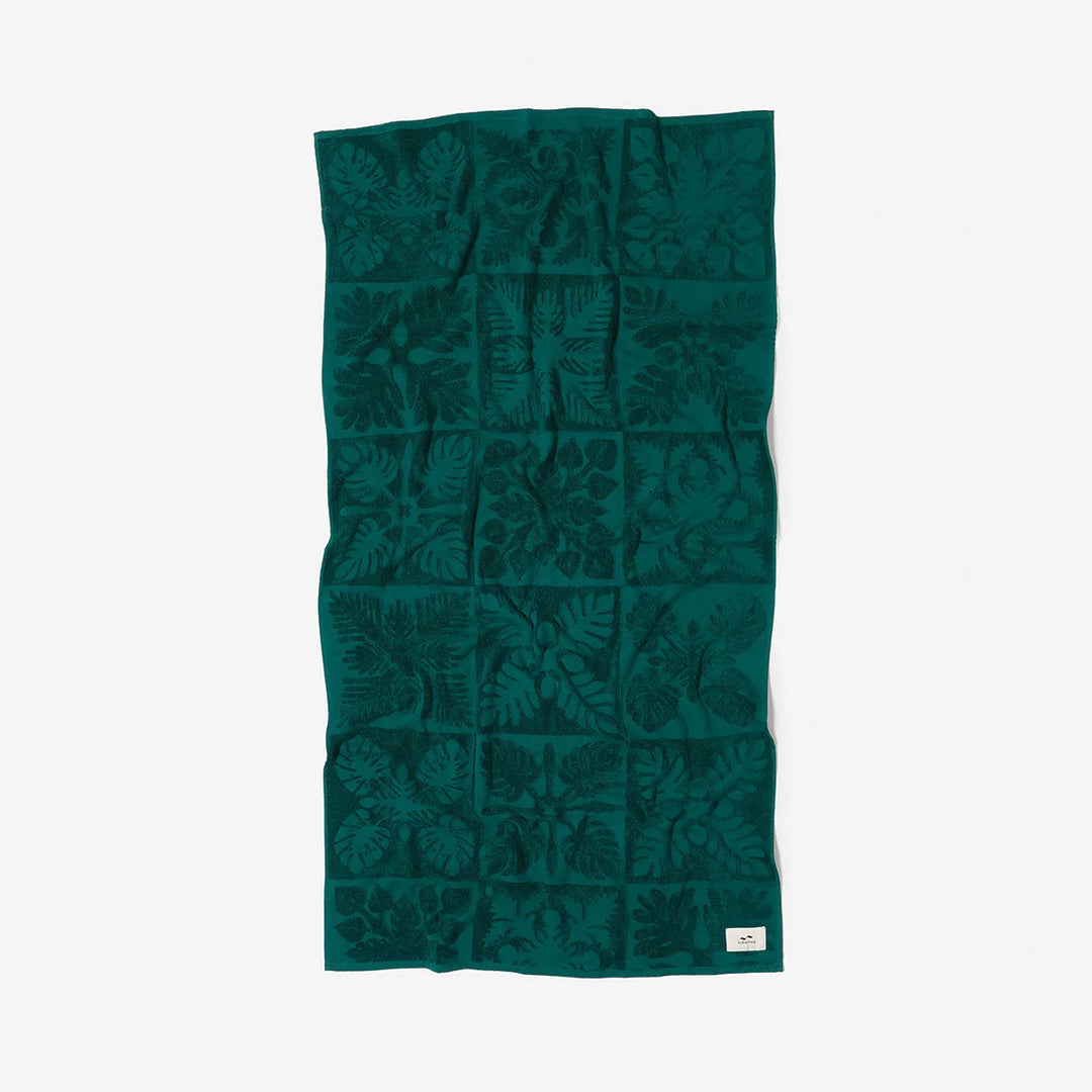 Slowtide Kapena Oversized Sculpted Towel - Spruce - Sun Diego Boardshop