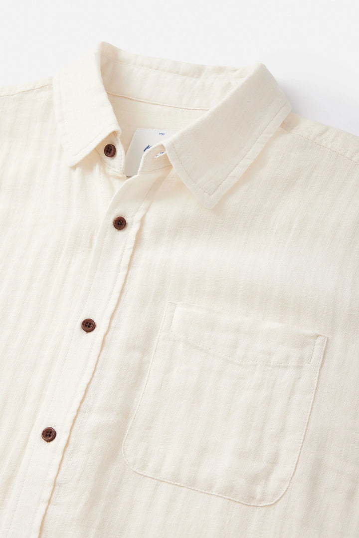 Katin Men's Alan Solid Shirt - Vintage White