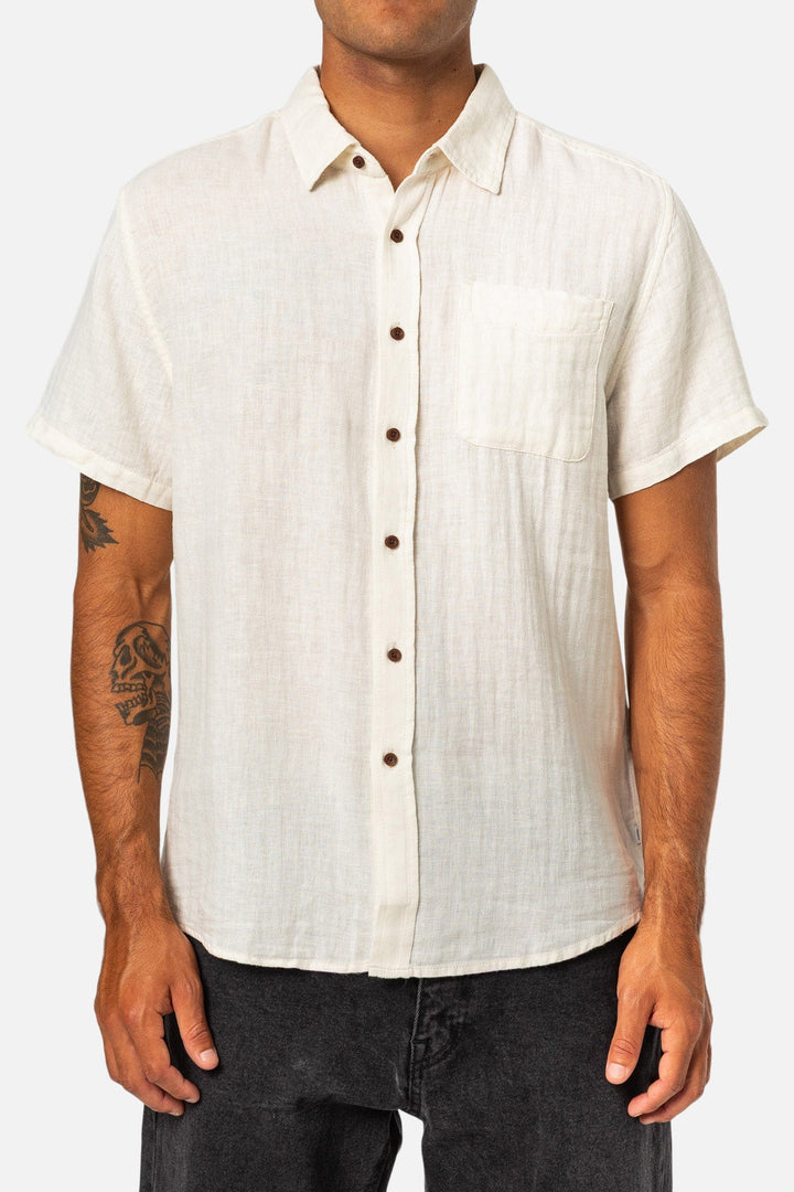 Katin Alan Solid Shirt - Vintage White - Sun Diego Boardshop