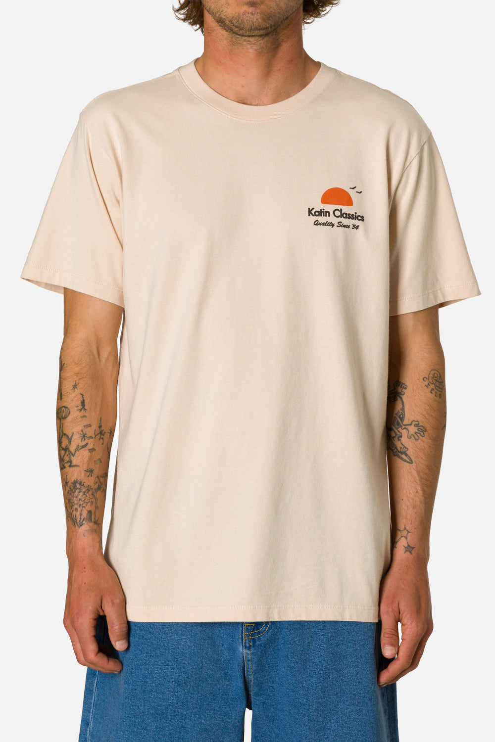 Katin Mens Auana Tee Almond Peach - Sun Diego Boardshop