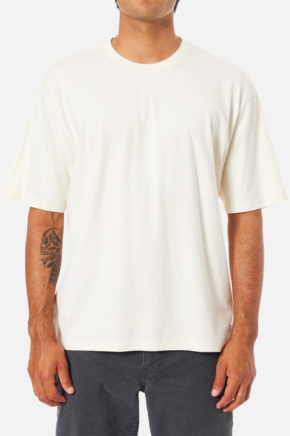 Katin Mens Box Fit Heritage Tee Vintage White - Sun Diego Boardshop