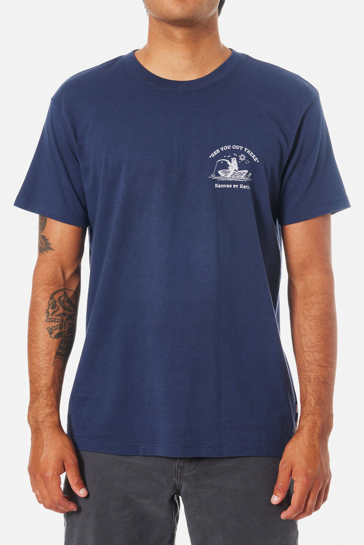 KATIN CAST OFF TEE - INDIGO - Sun Diego Boardshop