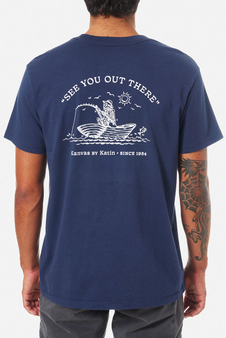 KATIN CAST OFF TEE - INDIGO - Sun Diego Boardshop