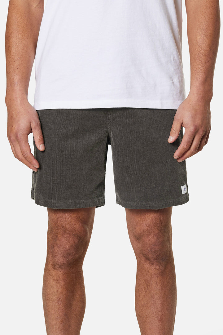 KATIN CORD LOCAL SHORT - BLACK WASH - Sun Diego Boardshop