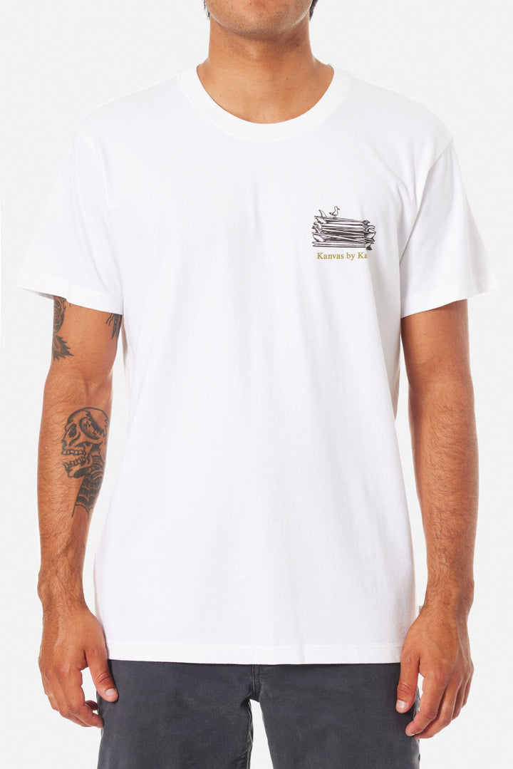 KATIN CORKY TEE - WHITE - Sun Diego Boardshop