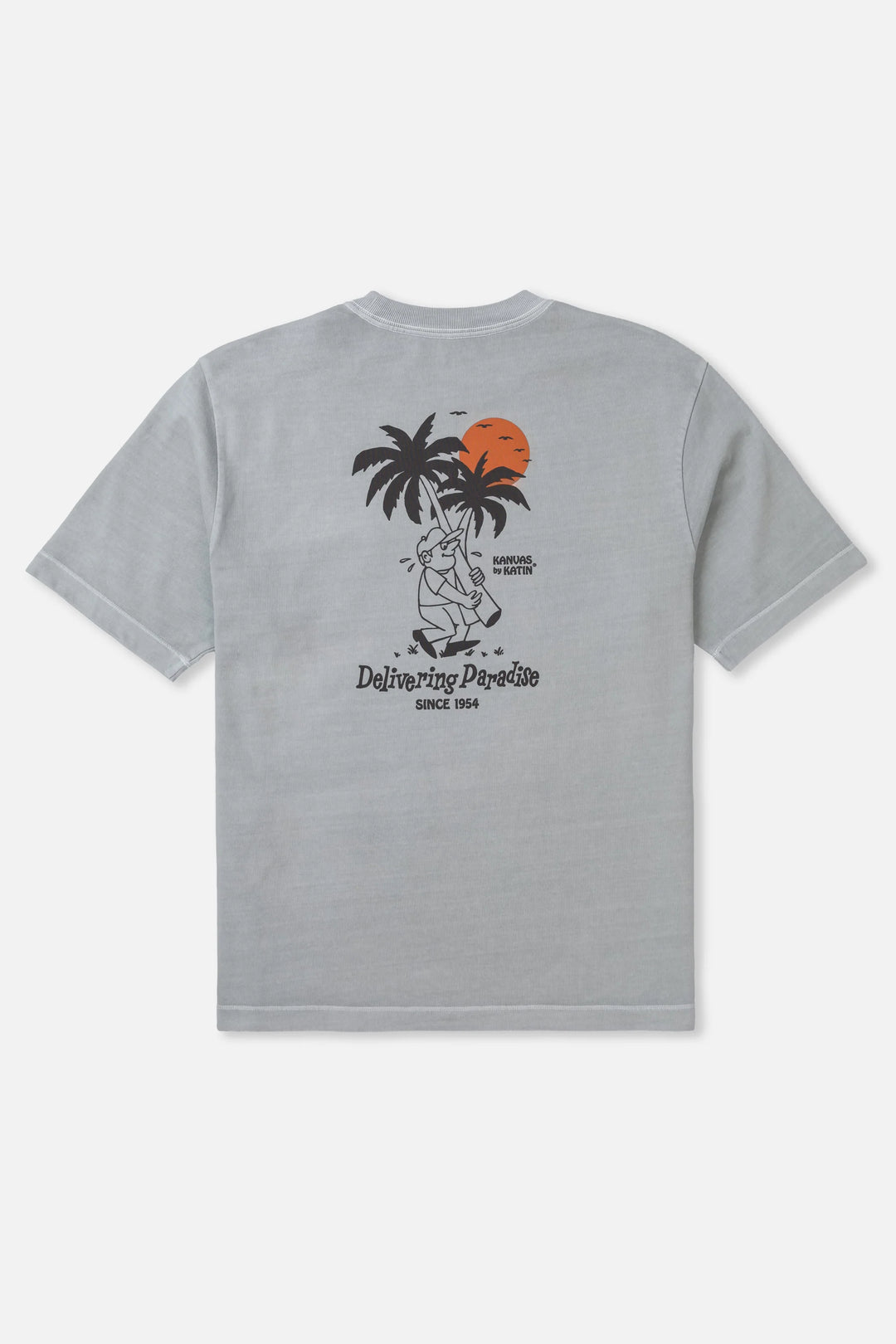 Katin Men's Boys Delivery Box Fit Tee - Neutral Gray - Sun Diego Boardshop