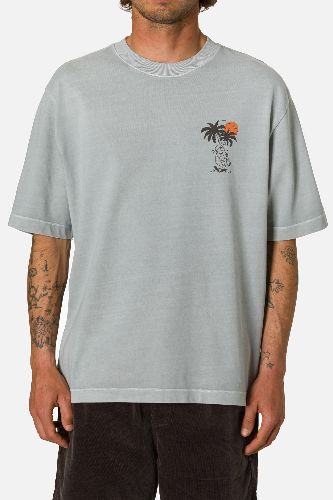 Katin Men's Delivery Box Fit Tee - Neutral Gray - Sun Diego Boardshop