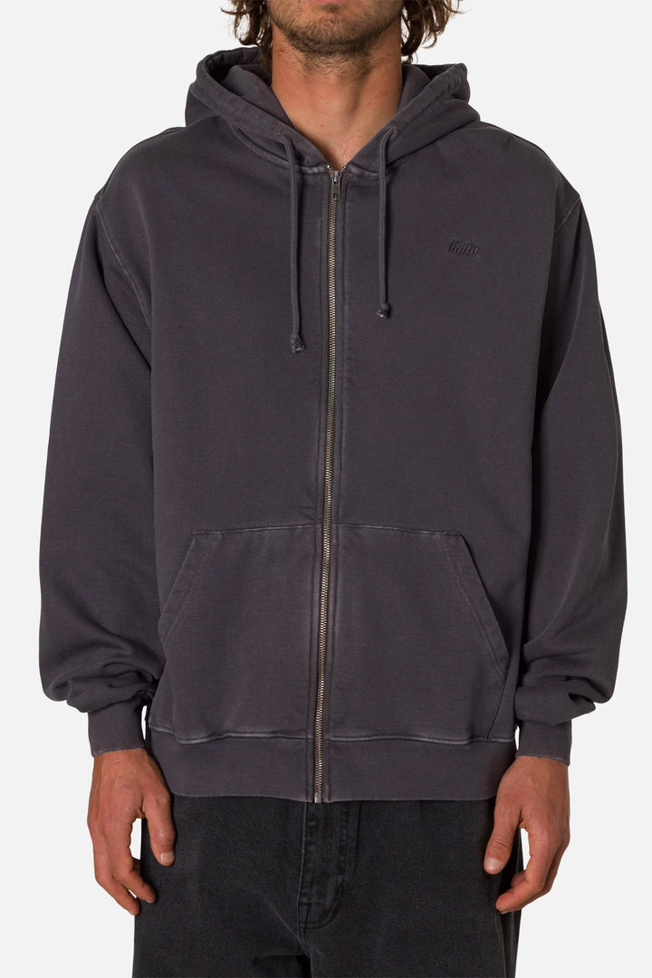 Katin Embroidered Full Zip Hoodie - Sea Storm - Sun Diego Boardshop