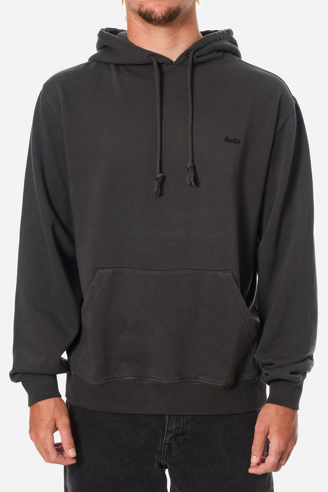 Katin Embroidered Hoodie - Black Wash