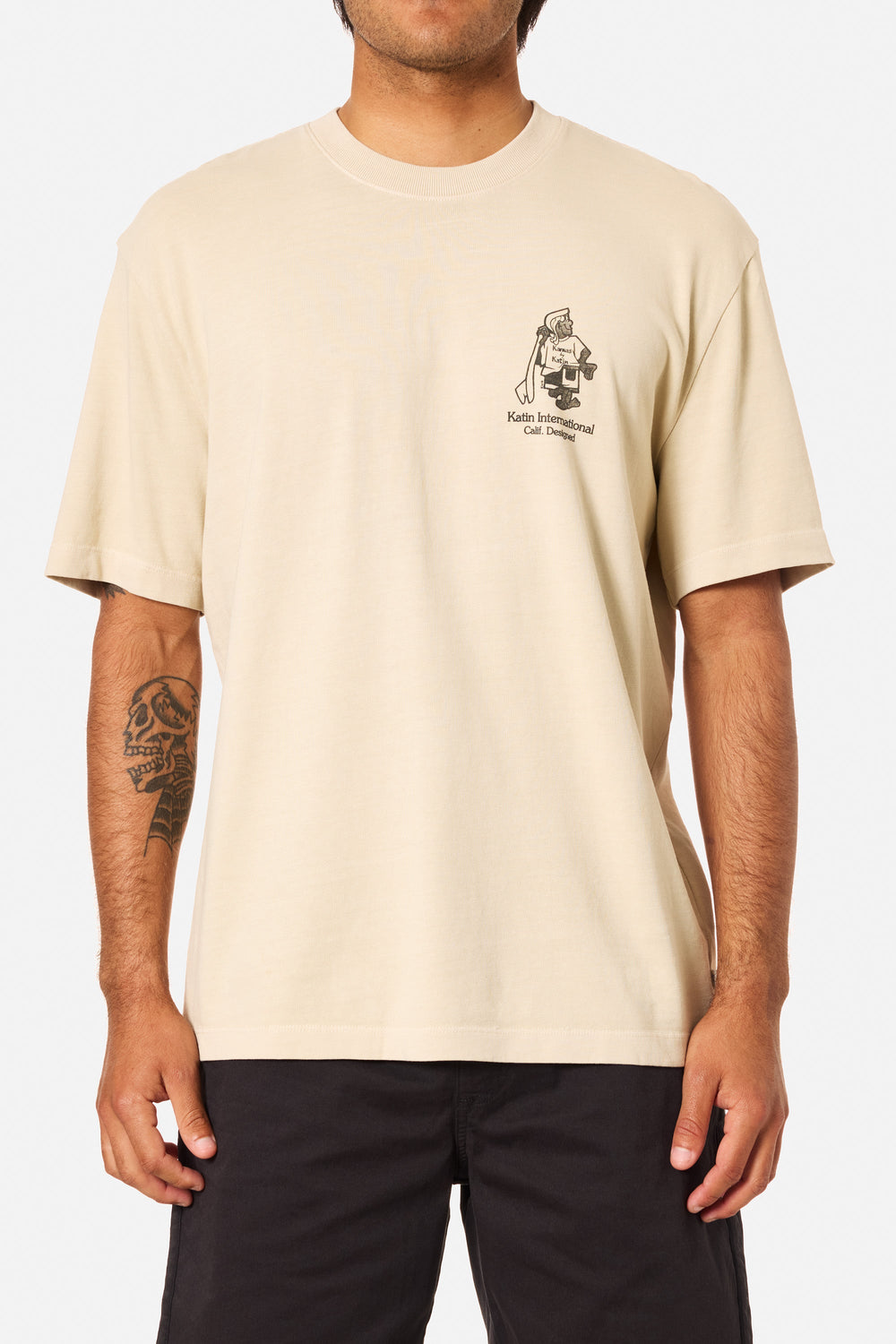 Katin Forecast Relaxed Tee - Pelican Pigment Dye - Sun Diego Boardshop
