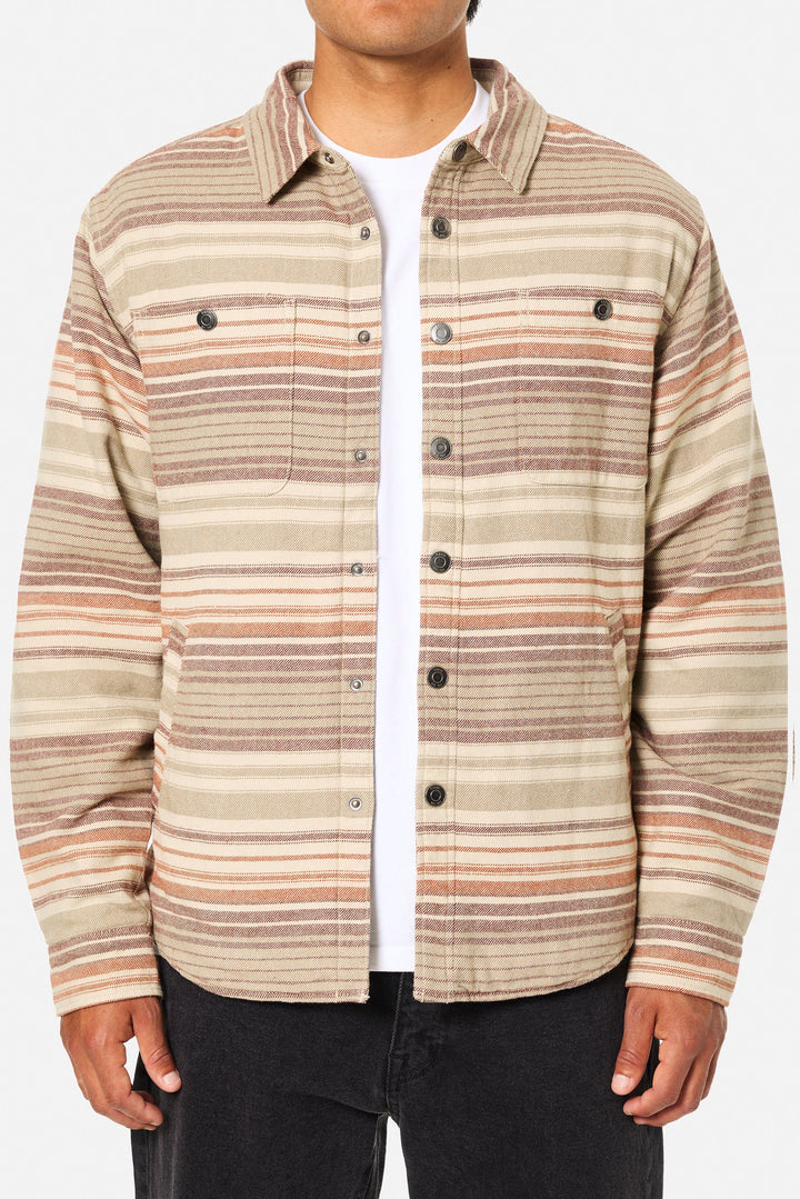 Katin Harold Stripe Jacket - Mahogany