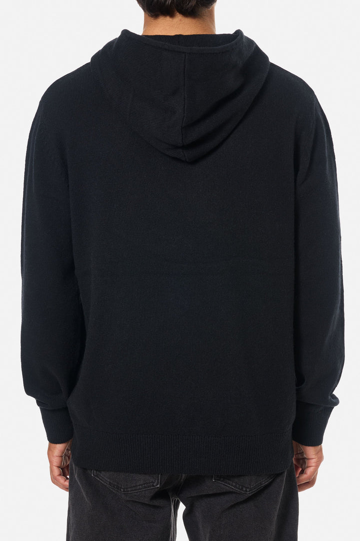 Katin Hayes Hooded Henley Sweater - Black