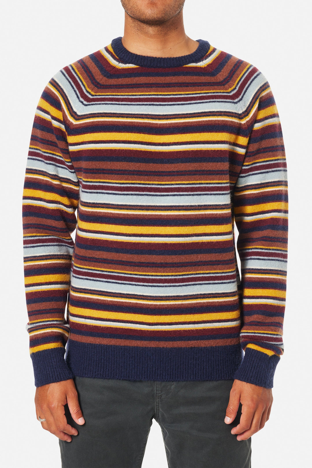 KATIN HITCH STRIPE SWEATER - POLAR NAVY - Sun Diego Boardshop