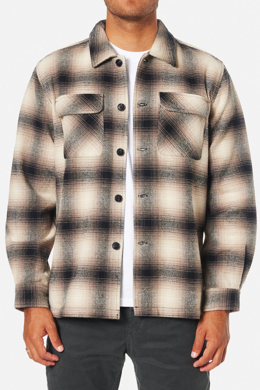 KATIN SHILOH FLANNEL - BLACK - Sun Diego Boardshop