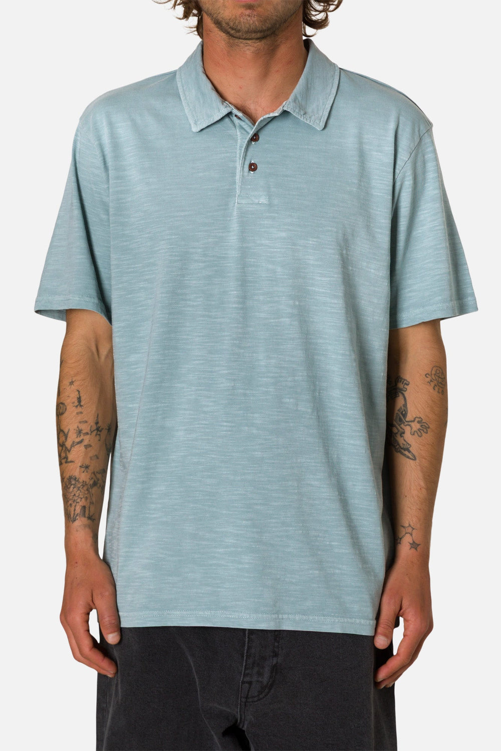 Katin Mens Slub Polo Airforce Blue - Sun Diego Boardshop