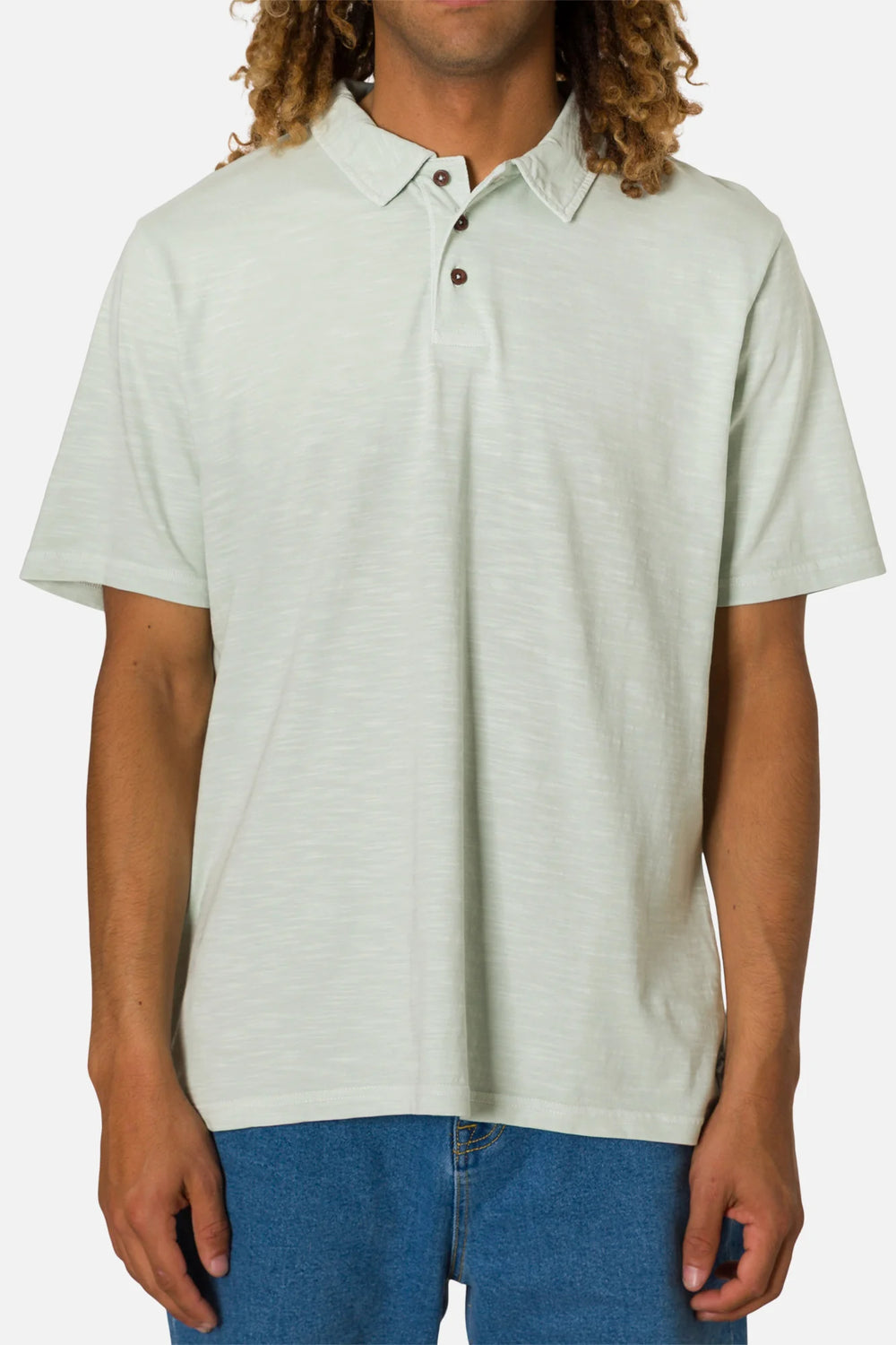 Katin Slub Polo - Sea Foam - Sun Diego Boardshop