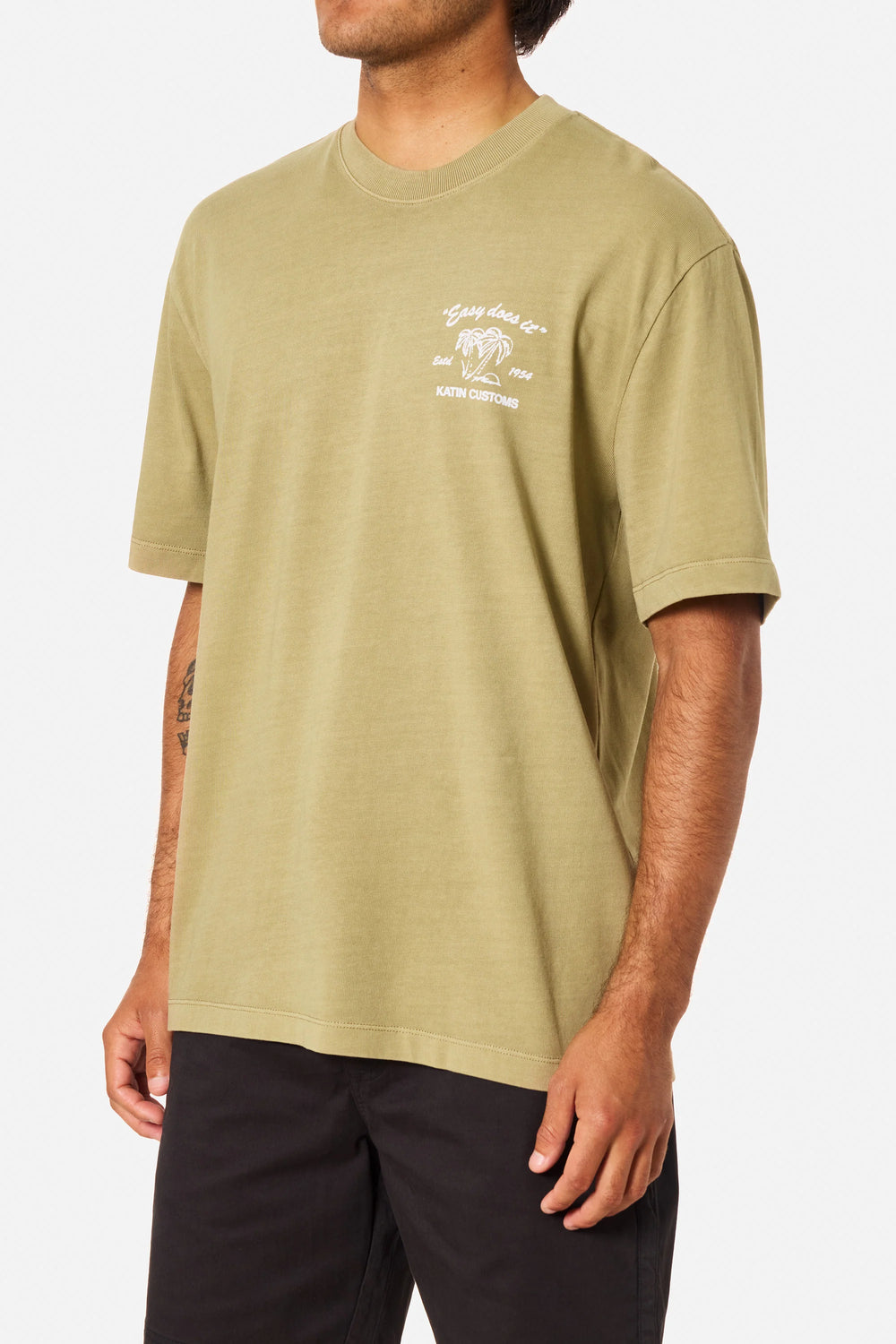 Katin Suds Relaxed Tee - Covert Green Pigment Dye - Sun Diego Boardshop