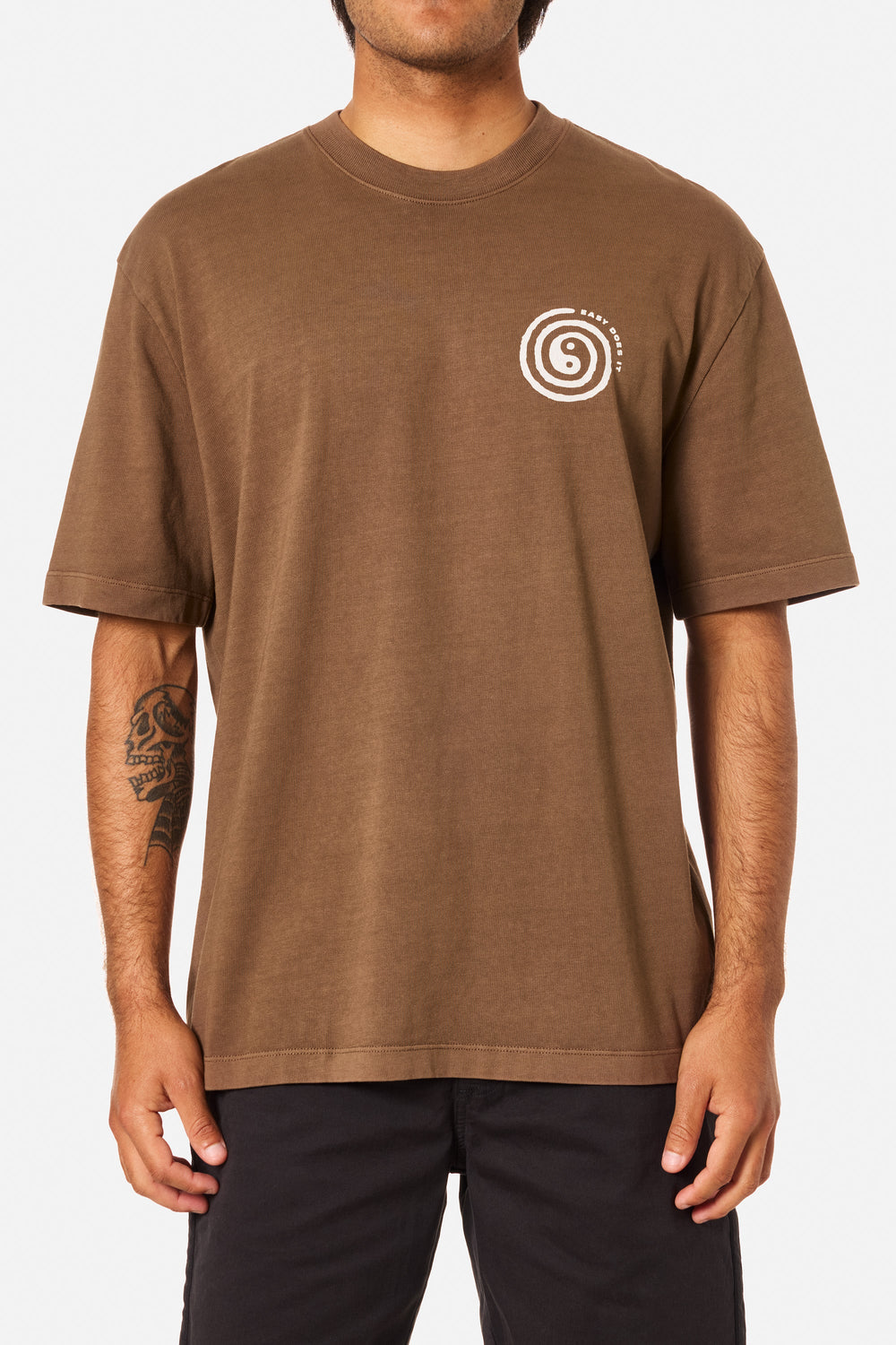 Katin Swirl Relaxed Tee - Rain Drum Pigment Dye - Sun Diego Boardshop