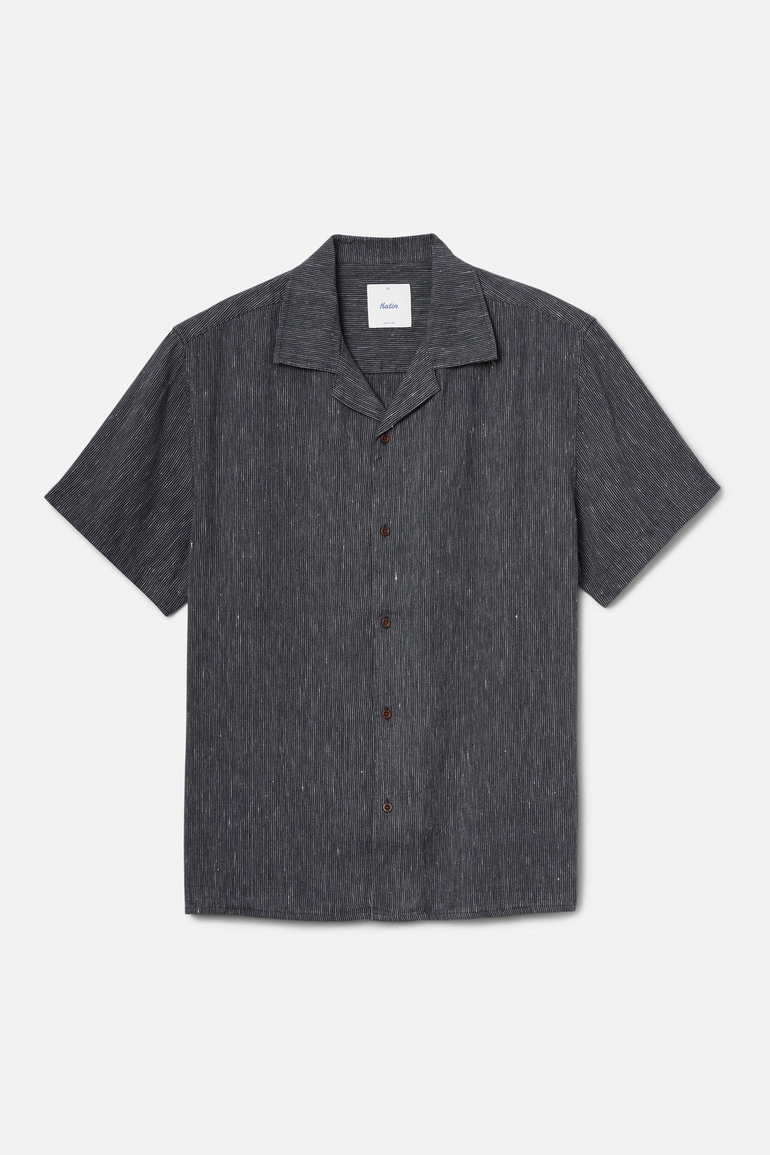 Katin Men's Teller Stripe Shirt - Black Wash - Sun Diego Boardshop