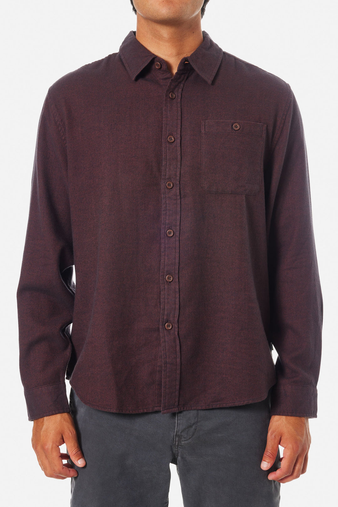 KATIN TWILLER FLANNEL - BURGUNDY - Sun Diego Boardshop