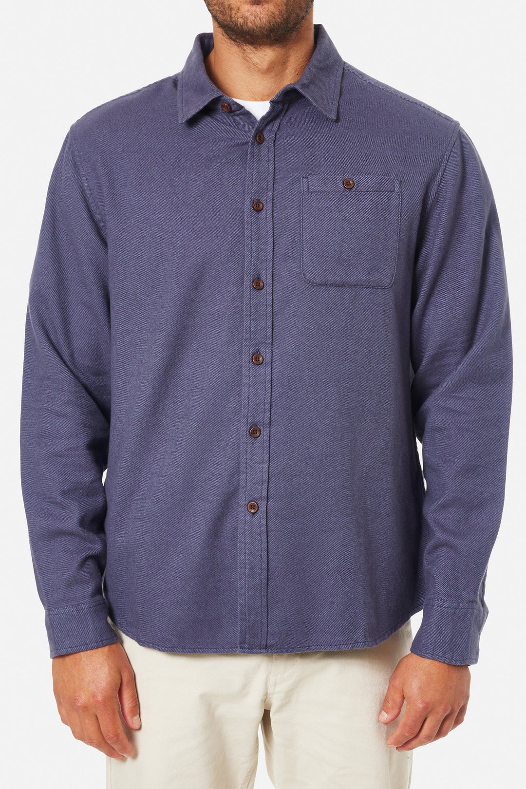 KATIN TWILLER FLANNEL - WASHED BLUE - Sun Diego Boardshop