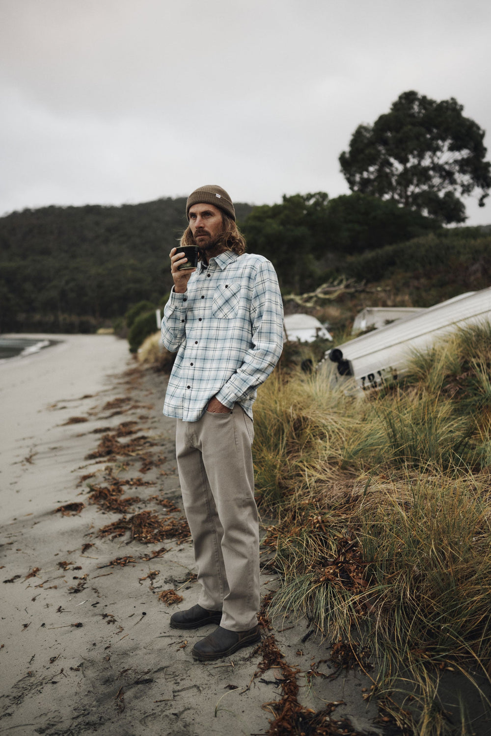 Katin Ren 57 Classic Straight Bull Denim - Vintage Khaki - Sun Diego Boardshop