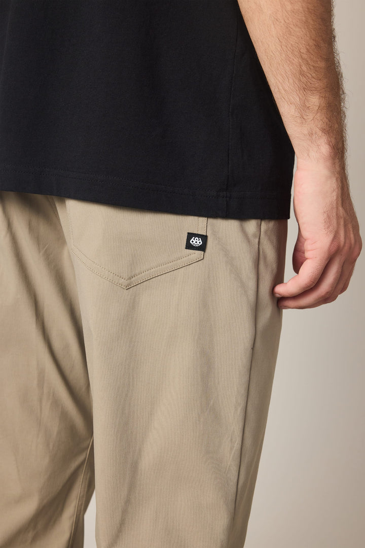 686 Men's Everywhere Relaxed Fit Pant - Timberwolf - Sun Diego Boardshop