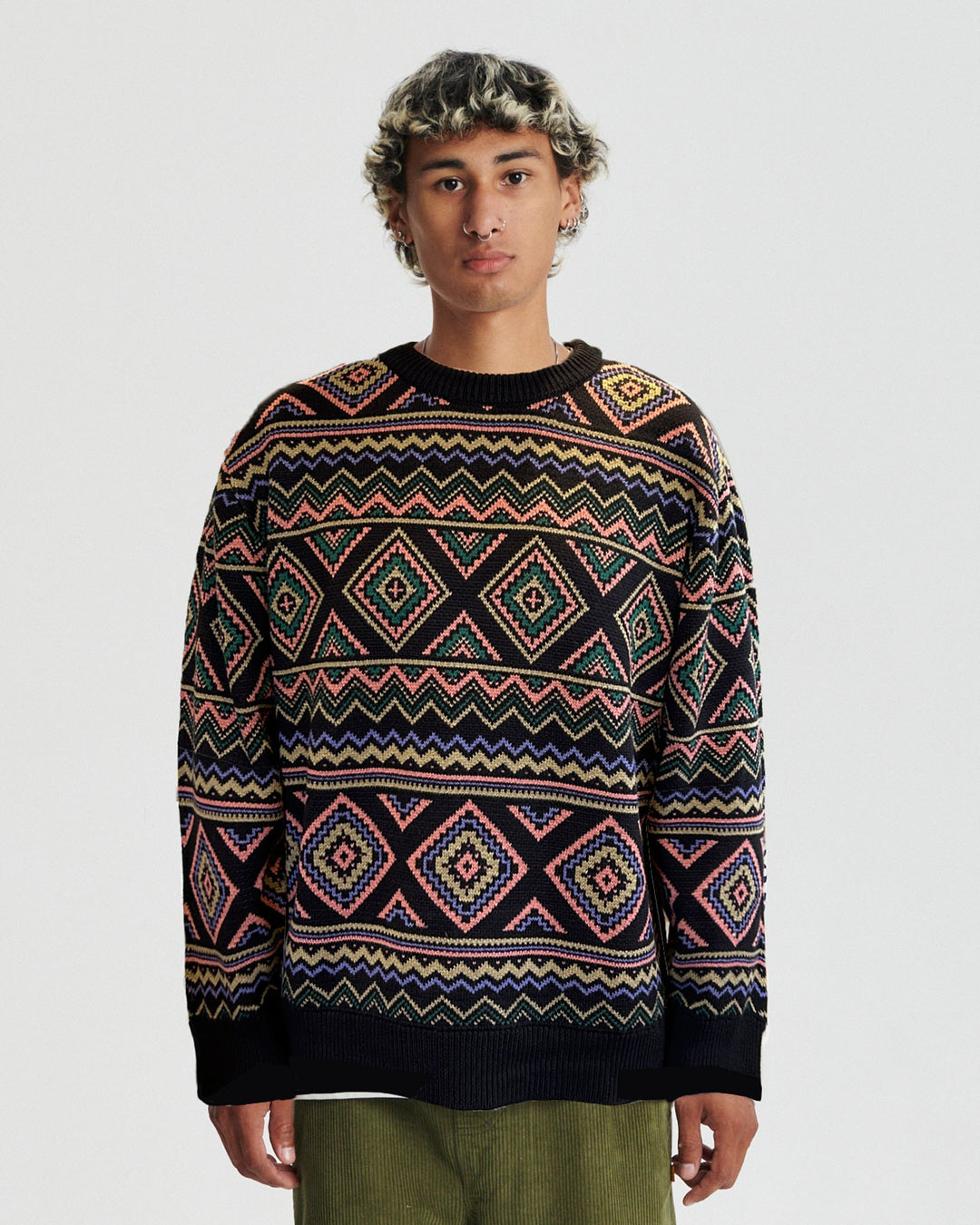 Critical Slide Trader Crew Knit - BLACK - Sun Diego Boardshop