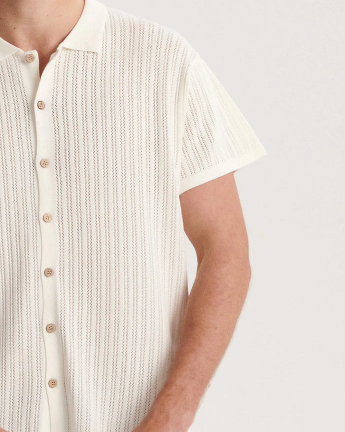 Critical Slide Intro Knit Shirt - White - Sun Diego Boardshop