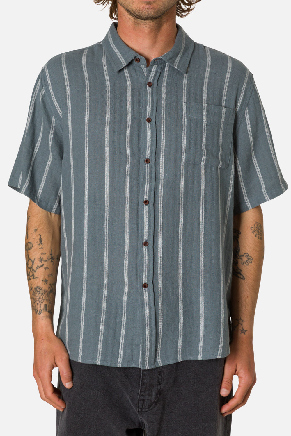 Katin Mens Boys Alan Shirt Tempest Blue - Sun Diego Boardshop