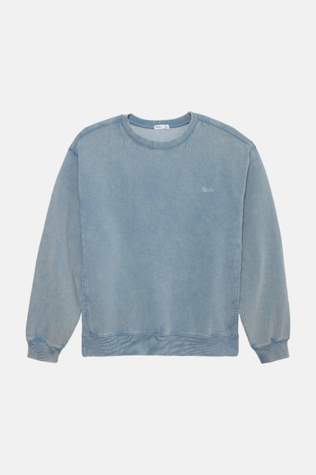 KATIN EMBROIDERED CREWNECK - WASHED BLUE SAND WASH - Sun Diego Boardshop