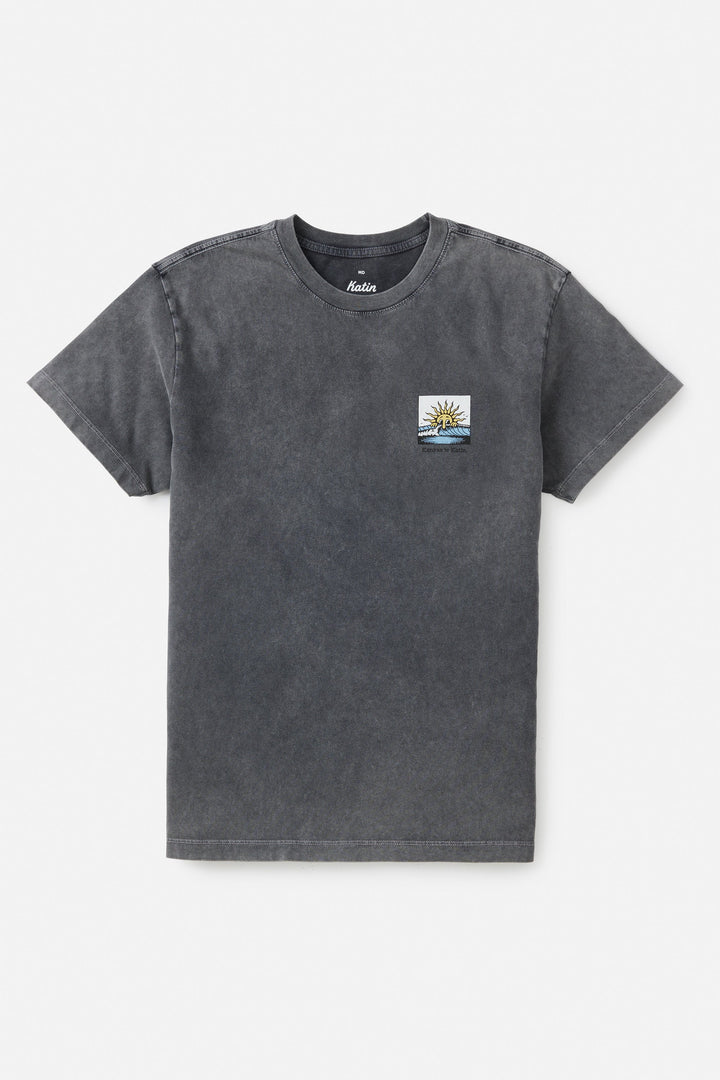 KATIN GLANCE TEE - BLACK SAND WASH - Sun Diego Boardshop