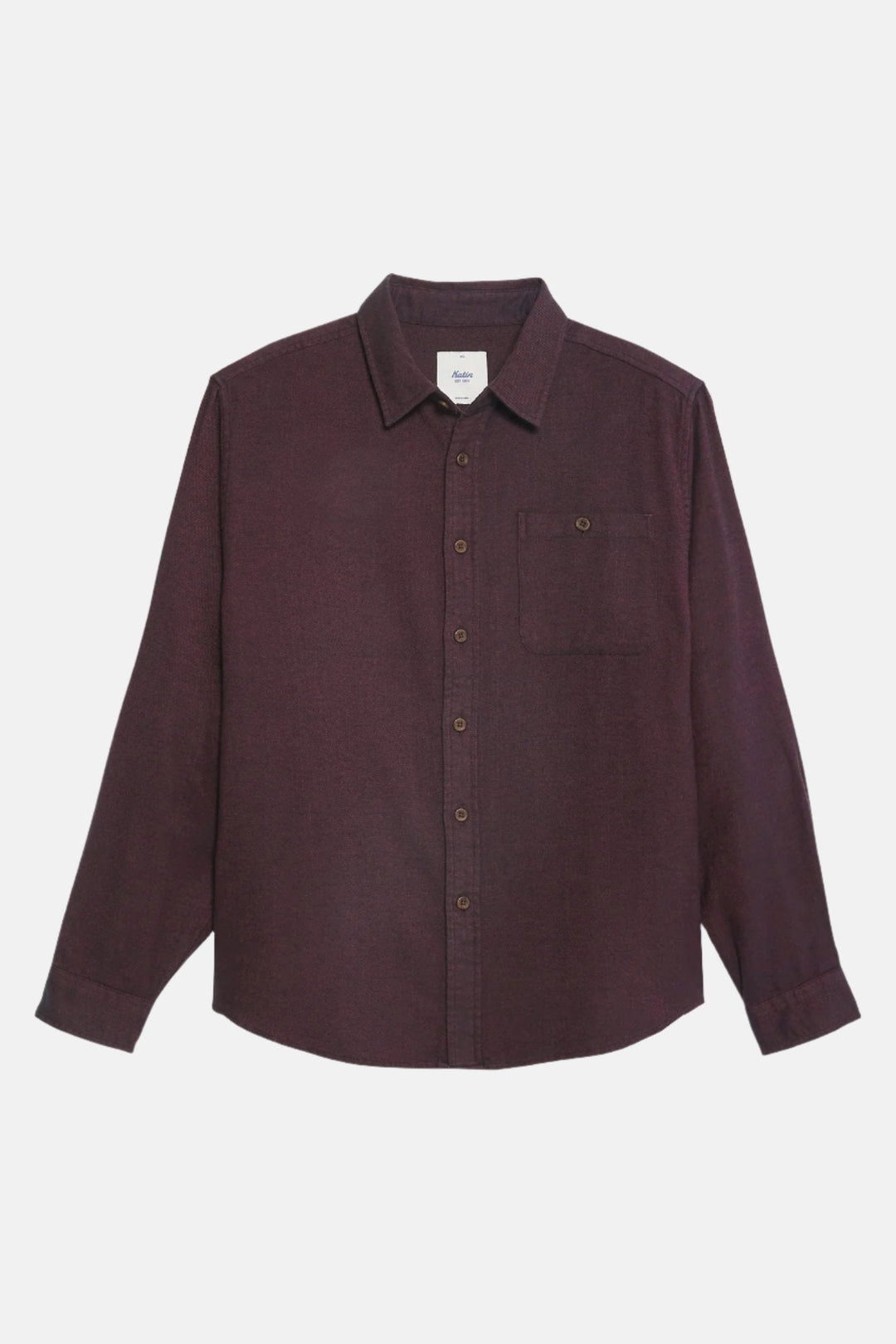 KATIN TWILLER FLANNEL - BURGUNDY - Sun Diego Boardshop