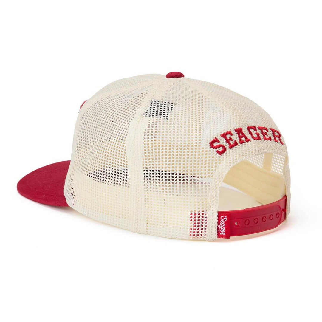 Seager Men's Keep It Country All-Mesh Trucker Snapback Cream/Red - Cream/Red - Sun Diego Boardshop