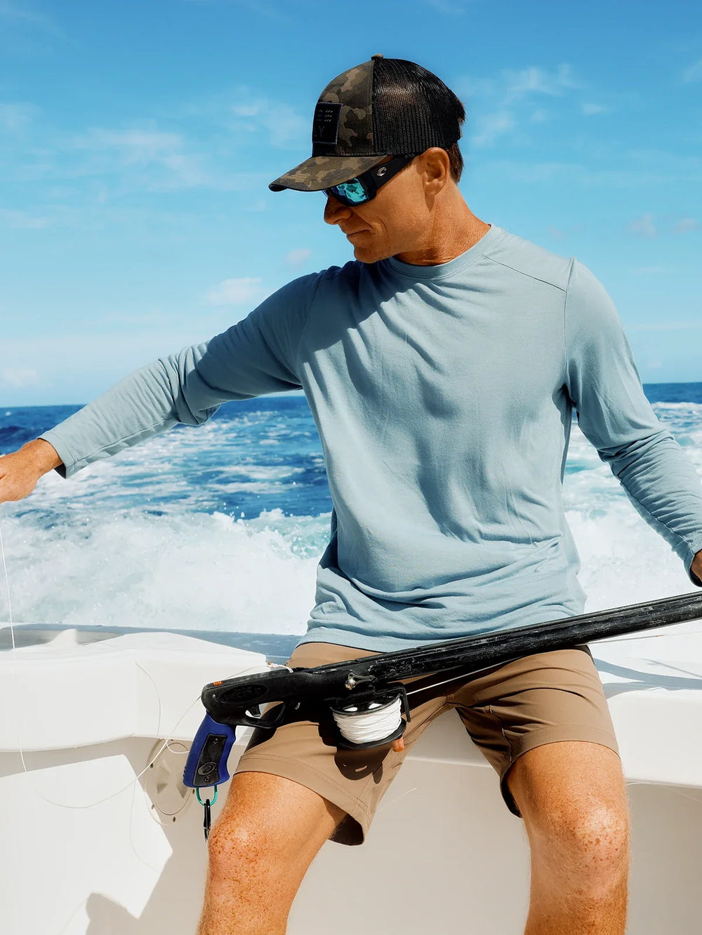 Free Fly Men's Men's Bamboo Lightweight Long Sleeve - Slate - Sun Diego Boardshop