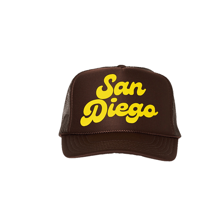 Local Beach San Diego Trucker Hat - Brown - Sun Diego Boardshop