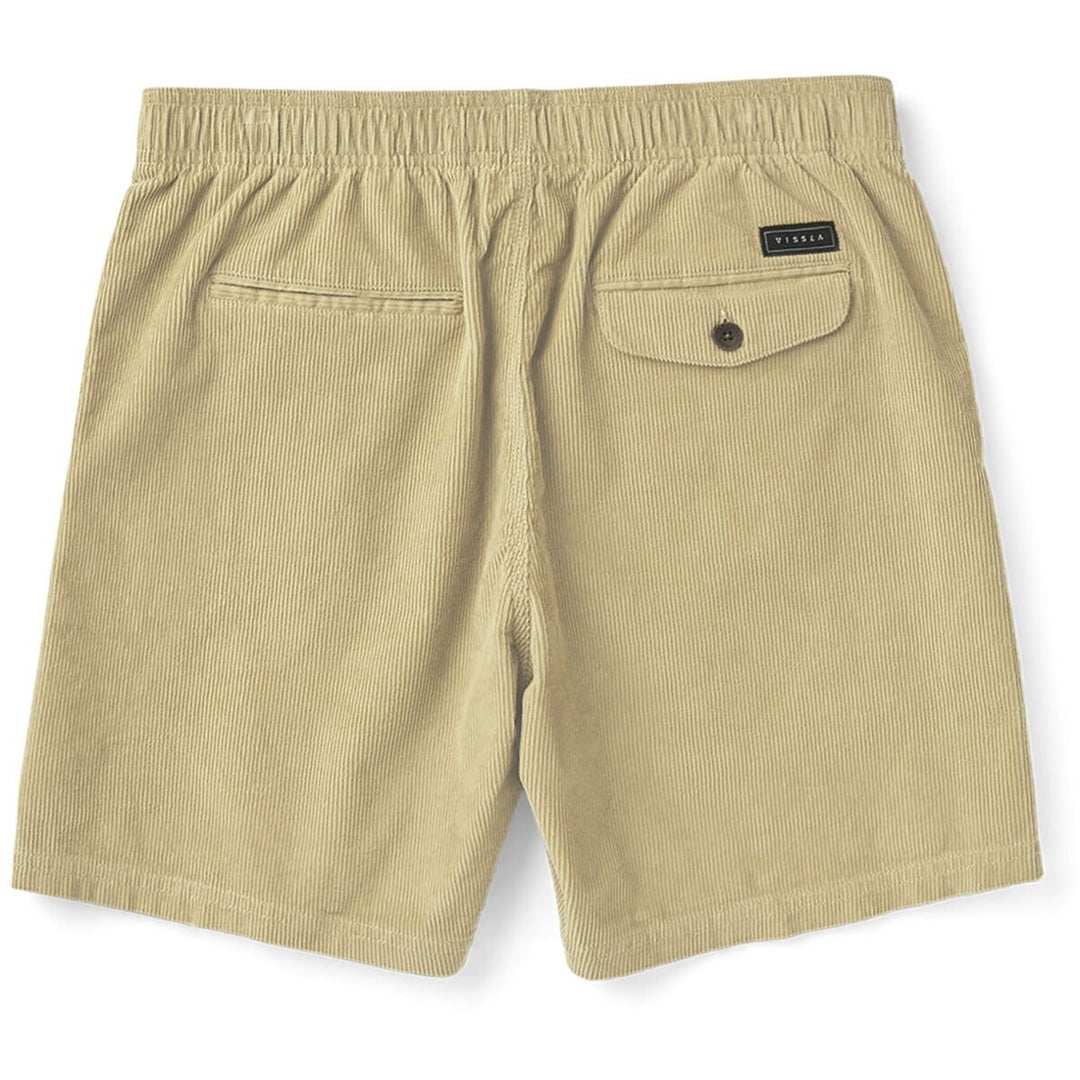 Vissla No See Ums Cord Eco 17" Elastic Walkshort - Light Khaki - Sun Diego Boardshop