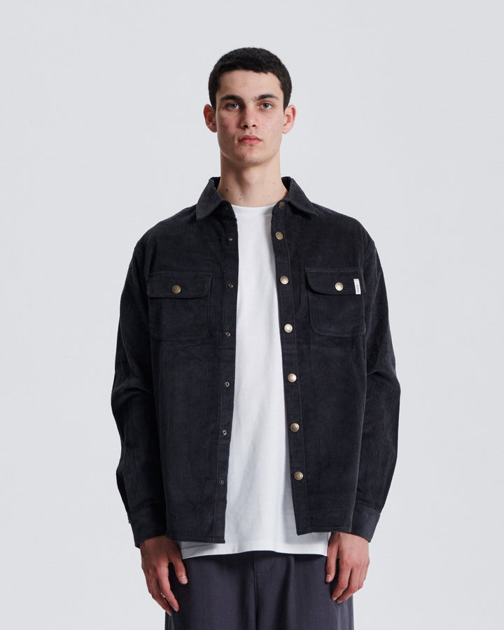 Critical Slide Surface Cord Overshirt - Vintage Black - Sun Diego Boardshop