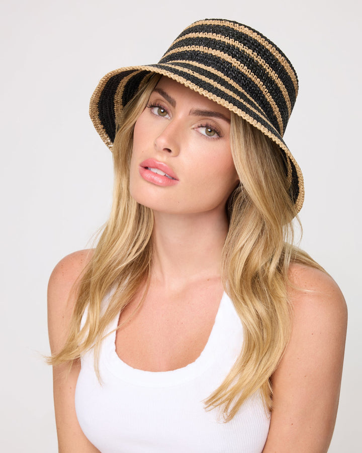 L Space Isadora Bucket Hat - Natural/Black - Sun Diego Boardshop