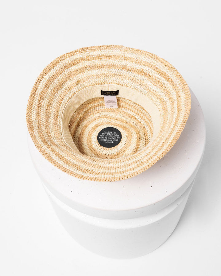 L Space Isadora Bucket Hat - Natural Stripe - Sun Diego Boardshop