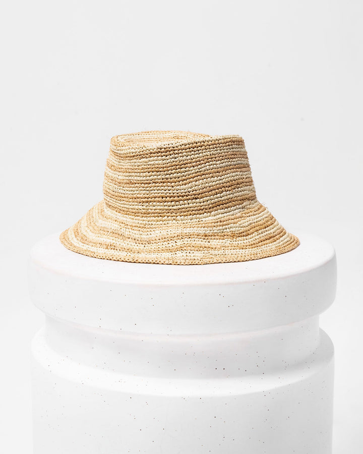 L Space Isadora Bucket Hat - Natural Stripe - Sun Diego Boardshop