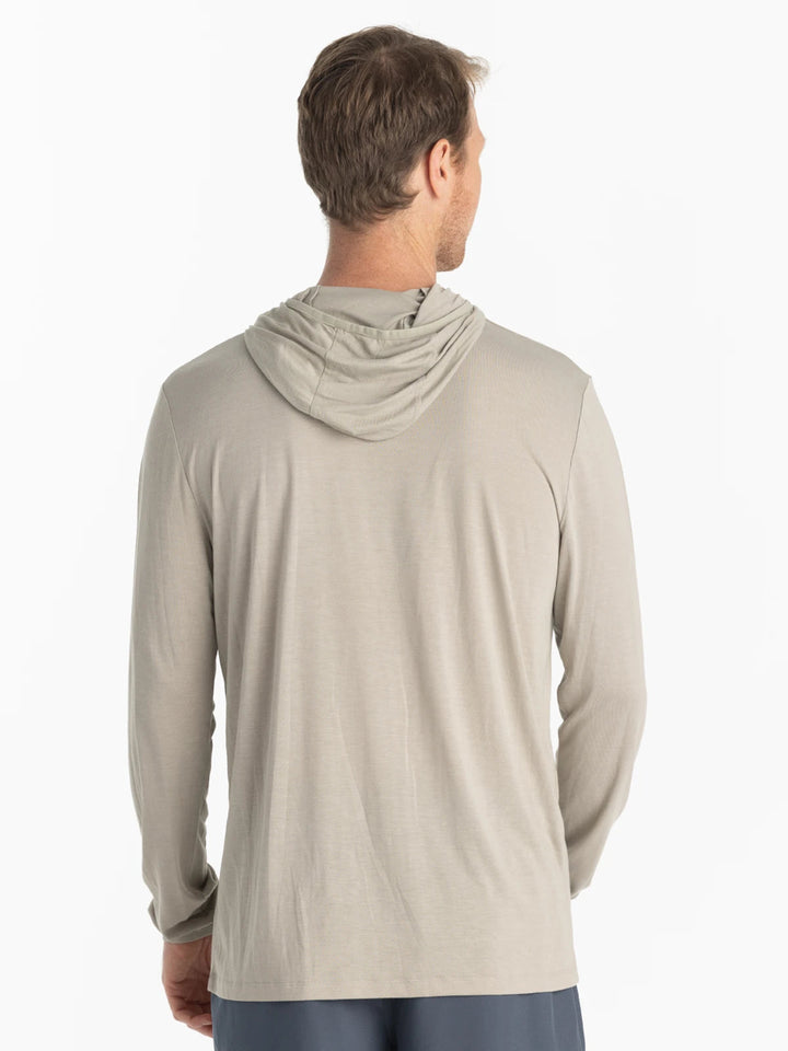 Free Fly Men'S Bamboo Lightweight Hoodie - Sandstone - Sun Diego Boardshop