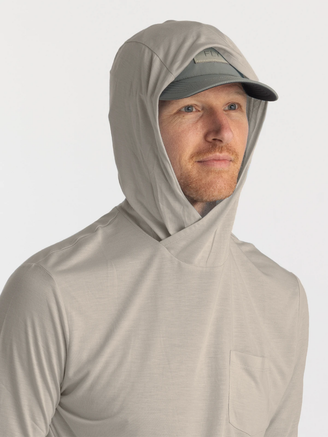 Free Fly Men'S Bamboo Lightweight Hoodie - Sandstone - Sun Diego Boardshop