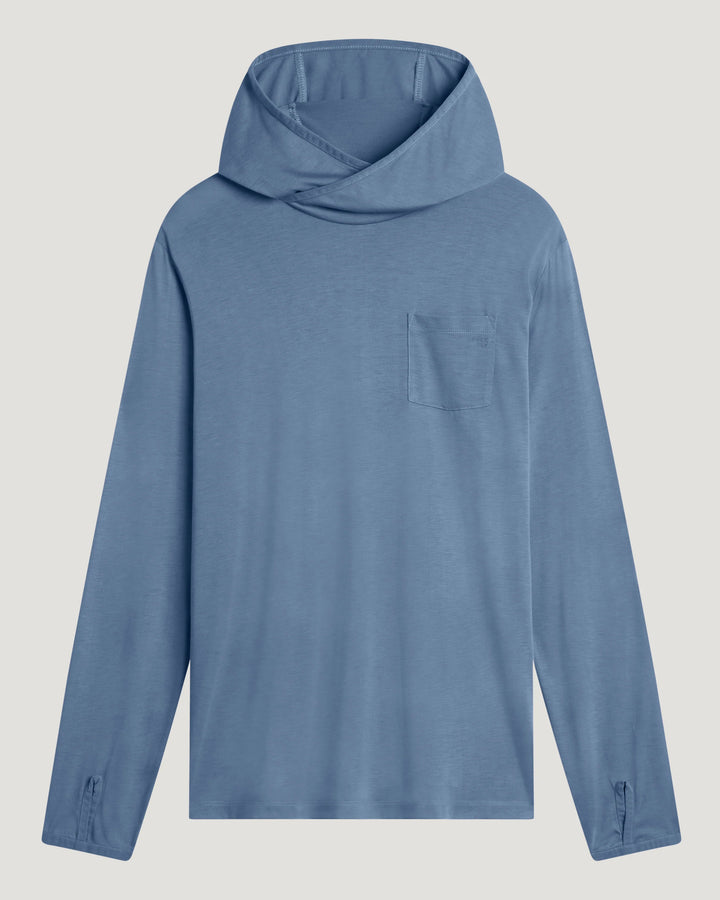 Free Fly Men's Men's Bamboo Lightweight Hoodie - Pacific Blue - Sun Diego Boardshop