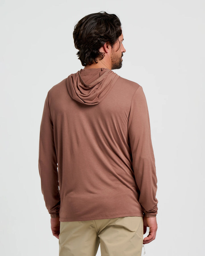 Free Fly Men'S Bamboo Lightweight Hoodie - Nutmeg - Sun Diego Boardshop